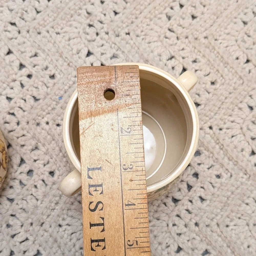 Vintage Recipe Soup Mugs Set of 2 Mushroom and Clam Chowder Ceramic Bowls Japan